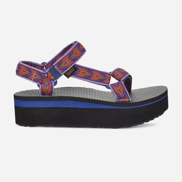 Hungary Teva Flatform Universal - Női Platform Szandál Lila / Barna - 306-VZXUS
